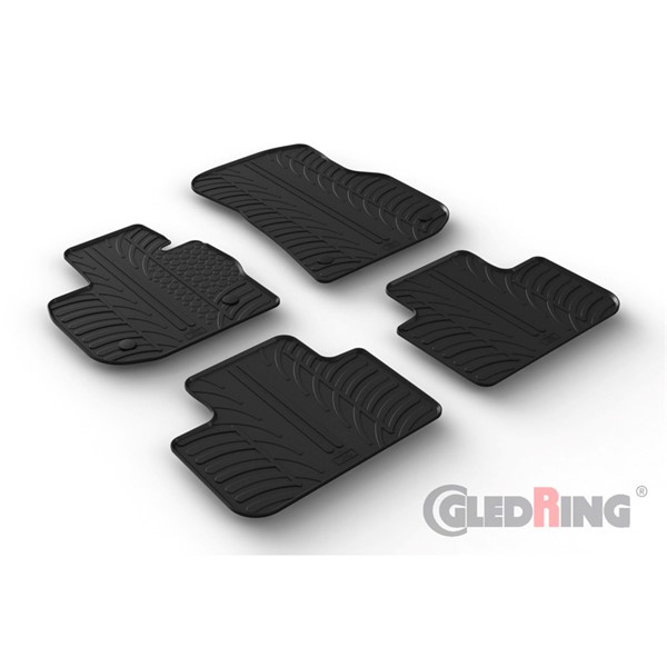 Gummimatta kupé BMW X4 (G02) , Fram och bak Gledring GL 0540 GledRing