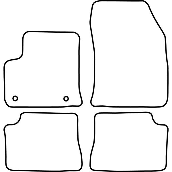 Textilmatta, kupé, Fram och bak Autostyle TM CI552 AutoStyle