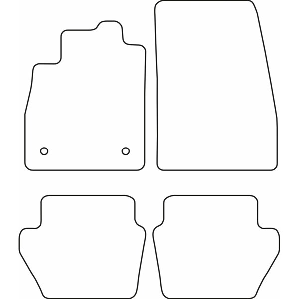 Textilmatta, kupé, Fram och bak Autostyle TM FO570 AutoStyle