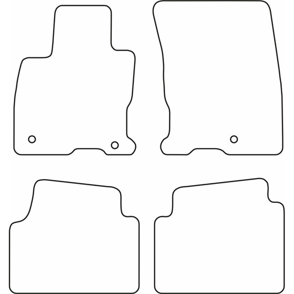 Textilmatta, kupé, Fram och bak Autostyle TM FO571 AutoStyle Textilmatta, kupé, Fram och bak Autostyle TM FO571 AutoStyle