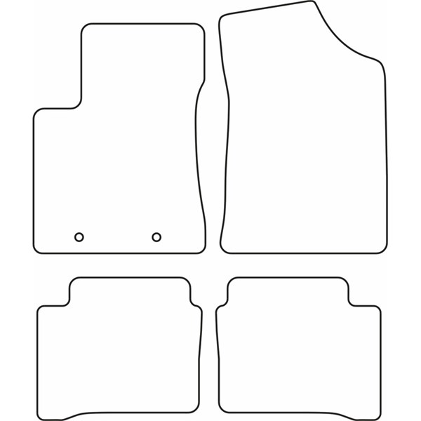 Textilmatta, kupé, Fram och bak Autostyle TM HY550 AutoStyle Textilmatta, kupé, Fram och bak Autostyle TM HY550 AutoStyle