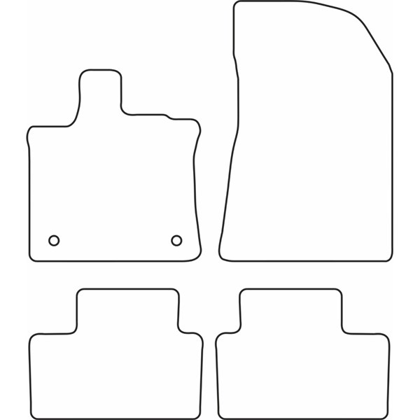 Textilmatta, kupé, Fram och bak Autostyle TM RE576 AutoStyle