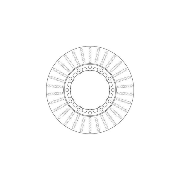 Bromsskiva Ventilerad, Bakaxel Trw DF6307S TRW