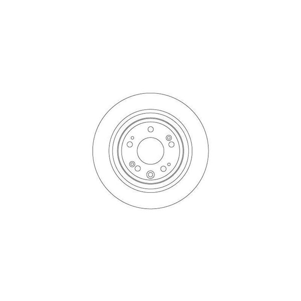 Bromsskiva Solid, Bakaxel Trw DF6678 TRW