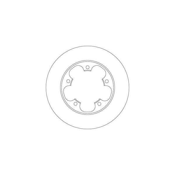 Bromsskiva Solid, Bakaxel Trw DF6748 TRW