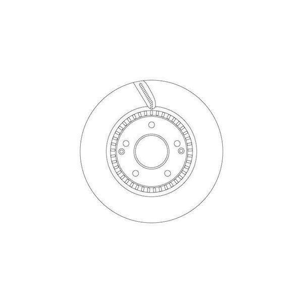Bromsskiva Ventilerad, Framaxel Trw DF6884S TRW