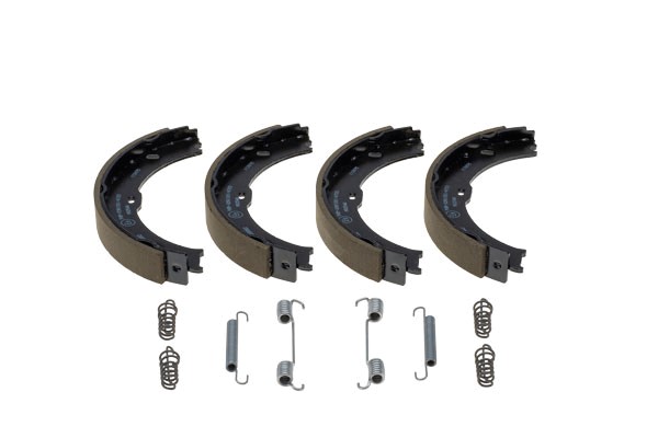 Bromsbackar, sats, parkeringsbroms Solid, Bakaxel Trw GS8882 TRW