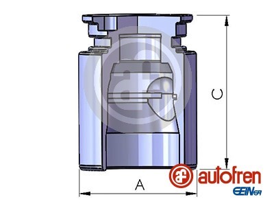 Kolv, bromsok, Bakaxel Autofren seinsa D025221 AUTOFREN SEINSA