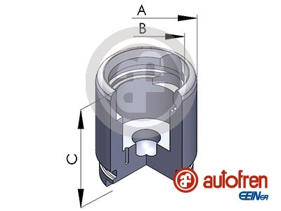 Kolv, bromsok, Bakaxel Autofren seinsa D025258 AUTOFREN SEINSA
