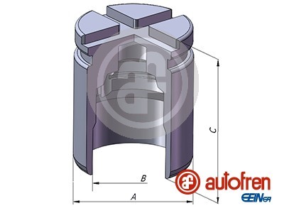 Kolv, bromsok, Bakaxel Autofren seinsa D025472 AUTOFREN SEINSA