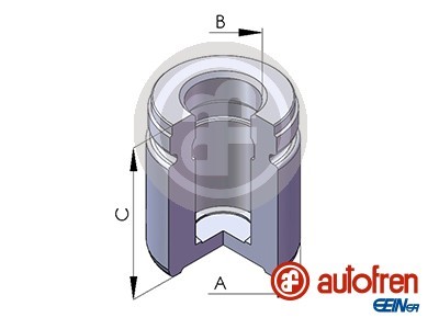 Kolv, bromsok, Bakaxel Autofren seinsa D02577 AUTOFREN SEINSA