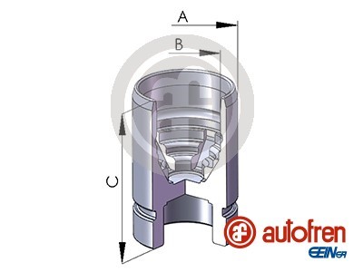 Kolv, bromsok, Bakaxel Autofren seinsa D02589 AUTOFREN SEINSA
