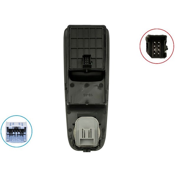 Brytare, fönsterhiss 12V, Vänster fram Fast FT82239 FAST