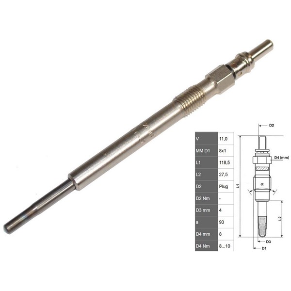 Glödstift 11V Fast FT82720 FAST