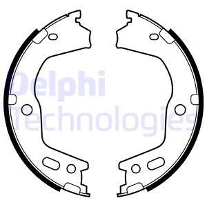 Bromsbackar, sats, parkeringsbroms, Bakaxel Delphi LS2154 DELPHI