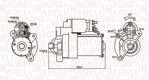 Startmotor Magneti marelli 063720594010 MAGNETI MARELLI