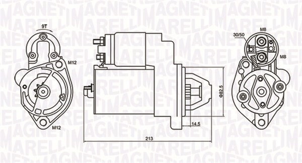 Startmotor Magneti marelli 063720612010 MAGNETI MARELLI