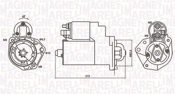 Startmotor Magneti marelli 063720880010 MAGNETI MARELLI