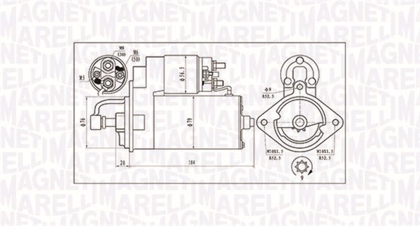 Startmotor Magneti marelli 063720984010 MAGNETI MARELLI