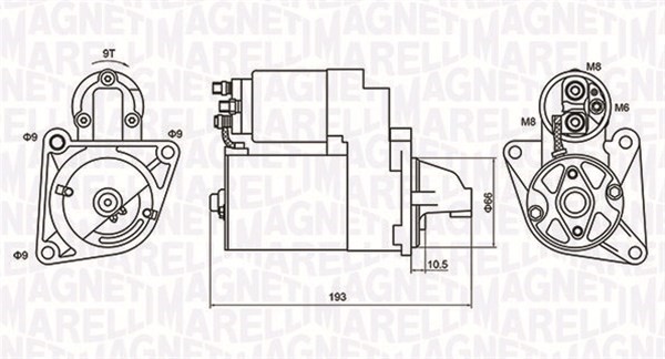 Startmotor Magneti marelli 063721053010 MAGNETI MARELLI