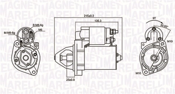 Startmotor 12V Magneti marelli 063721075010 MAGNETI MARELLI