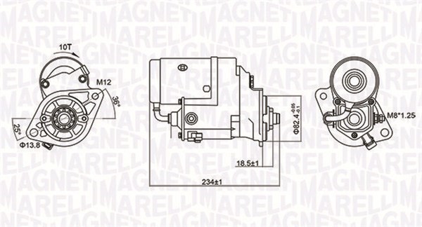 Startmotor Magneti marelli 063721154010 MAGNETI MARELLI