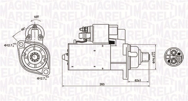 Startmotor Magneti marelli 063721181010 MAGNETI MARELLI