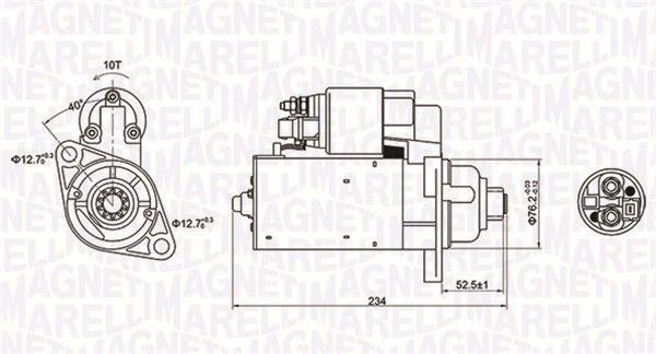 Startmotor Magneti marelli 063721200010 MAGNETI MARELLI