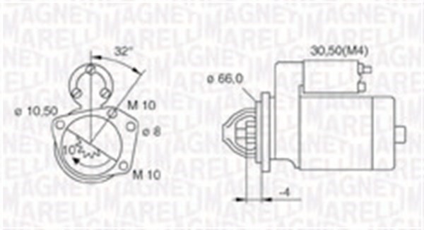 Startmotor 12V Magneti marelli 063721207010 MAGNETI MARELLI