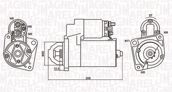 Startmotor Magneti marelli 063721213010 MAGNETI MARELLI