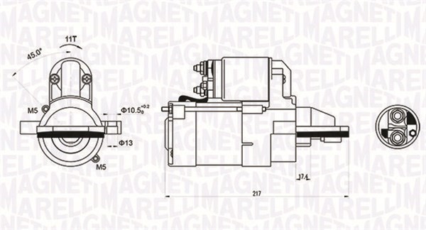 Startmotor Magneti marelli 063721246010 MAGNETI MARELLI