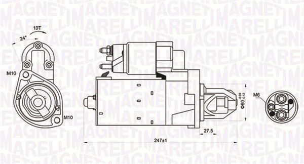 Startmotor Magneti marelli 063721249010 MAGNETI MARELLI