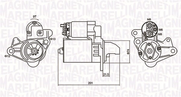 Startmotor Magneti marelli 063721254010 MAGNETI MARELLI
