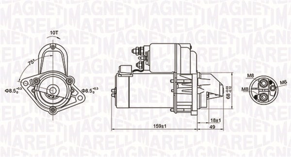 Startmotor Magneti marelli 063721257010 MAGNETI MARELLI