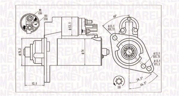 Startmotor Magneti marelli 063721293010 MAGNETI MARELLI