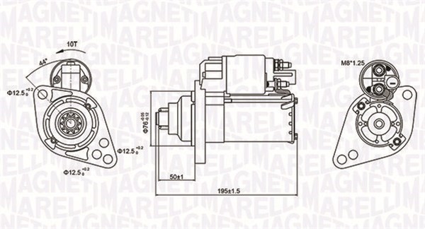 Startmotor Magneti marelli 063721294010 MAGNETI MARELLI