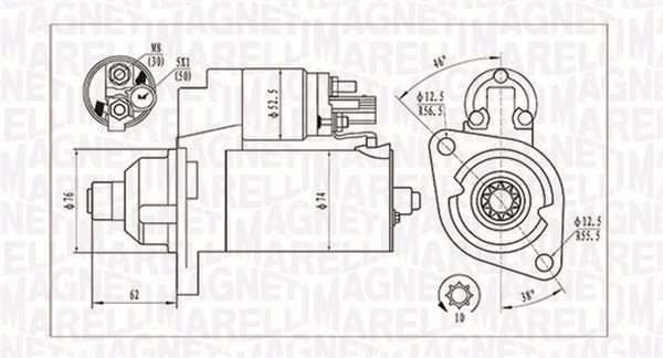 Startmotor Magneti marelli 063721323010 MAGNETI MARELLI