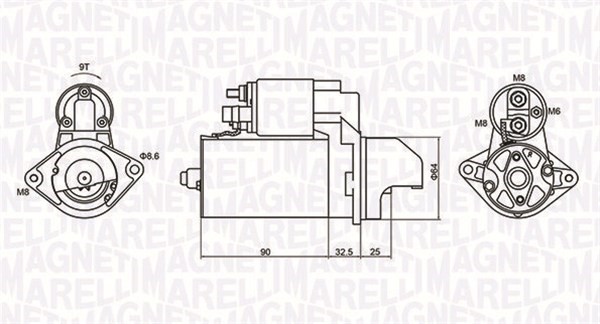 Startmotor Magneti marelli 063721334010 MAGNETI MARELLI Startmotor Magneti marelli 063721334010 MAGNETI MARELLI