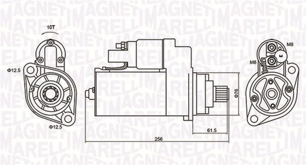 Startmotor Magneti marelli 063721405010 MAGNETI MARELLI