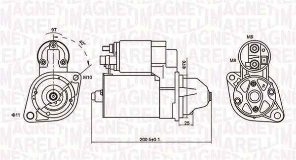 Startmotor Magneti marelli 063721412010 MAGNETI MARELLI