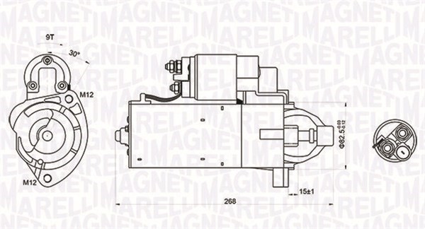 Startmotor Magneti marelli 063721423010 MAGNETI MARELLI