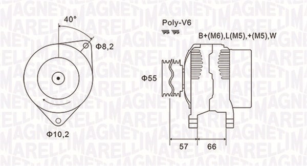 Generator Magneti marelli 063731036010 MAGNETI MARELLI