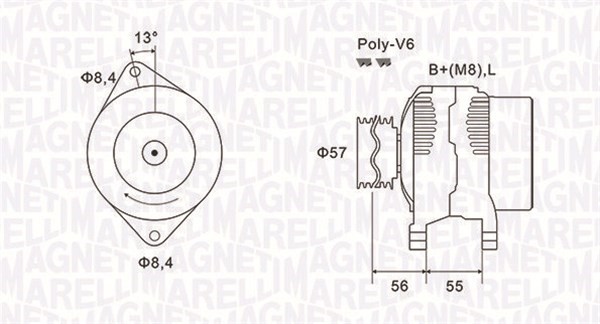 Generator Magneti marelli 063731088010 MAGNETI MARELLI