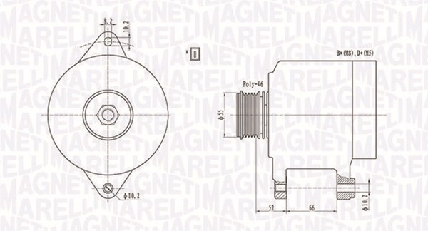 Generator Magneti marelli 063731157010 MAGNETI MARELLI