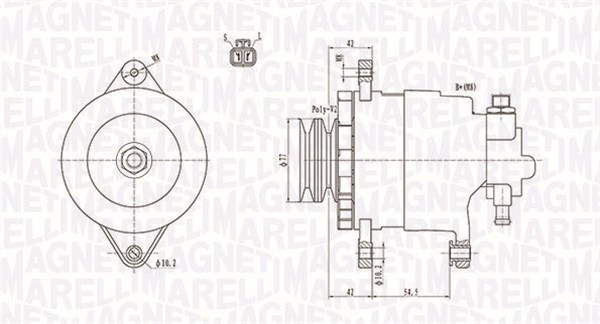 Generator Magneti marelli 063731183010 MAGNETI MARELLI