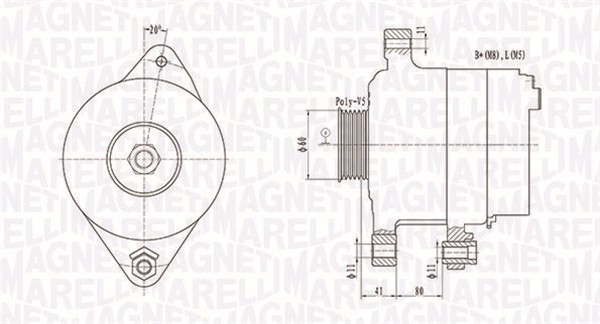 Generator Magneti marelli 063731258010 MAGNETI MARELLI
