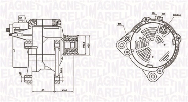 Generator Magneti marelli 063731260010 MAGNETI MARELLI