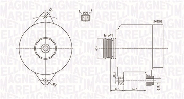 Generator Magneti marelli 063731283010 MAGNETI MARELLI