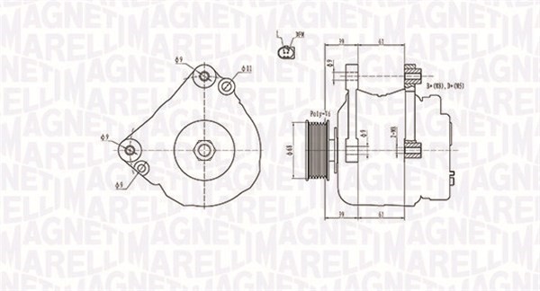 Generator Magneti marelli 063731402010 MAGNETI MARELLI
