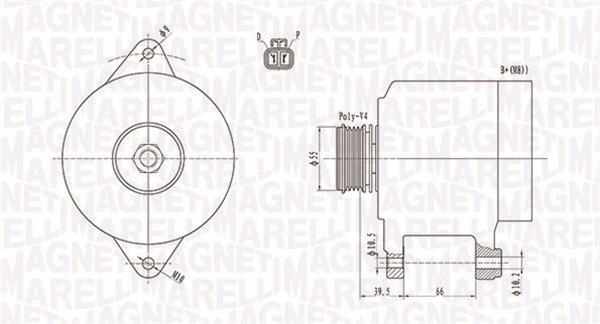 Generator Magneti marelli 063731409010 MAGNETI MARELLI